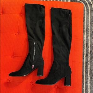 Marc Fisher Black Over the Knee Boots